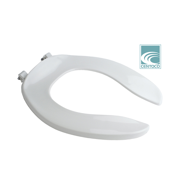 CLOSET SEAT - WHITE ELONGATED OPEN FRONT LESS COVER (6 PC) CLOSET SEAT - WHITE ELONGATED OPEN FRONT LESS COVER (6 PC)