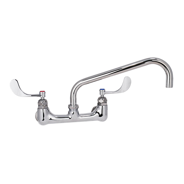 T & S BRASS B0290-04 8” WALL MT BIG-FLO FAUCET W/ 12” SPOUT & 4” WING HANDLES T & S BRASS B0290-04 8” WALL MT BIG-FLO FAUCET W/ 12” SPOUT & 4” WING HANDLES