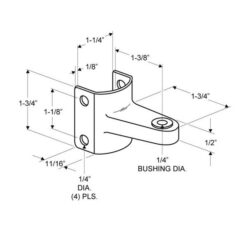 TOP PARTITION HINGE