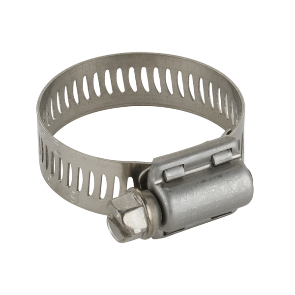 STAINLESS STEEL HOSE CLAMP (MIN. 13/16”, MAX. 1-1/2”) STAINLESS STEEL HOSE CLAMP (MIN. 13/16”, MAX. 1-1/2”)