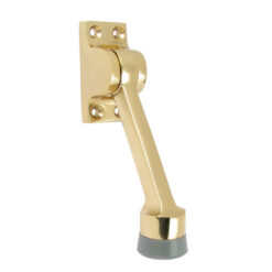 4" POL SOLID BRASS DOOR STOP