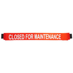 MAGNETIC DOOR BARRIER CFM-01 “CLOSED FOR MAINTENANCE” - ORANGE MAGNETIC DOOR BARRIER FOR 36” DOORWAY