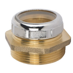 1-1/4 OD X 1-1/2 MALE WASTE CONNECTOR W/CP NUT