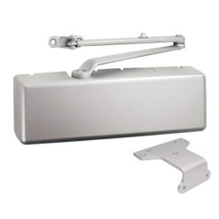 CAL-ROYAL CR441DABC BARRIER FREE ADJ DOOR CLOSER W/COVER, DELAY ACTION & BACK CHECK W/ PARALLEL ARM-ALUM FINISH