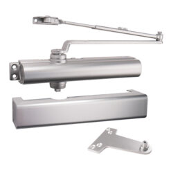 CAL-ROYAL CR801 DU SLIM MULTI SIZE ALUM DOOR CLOSER W/ SLIM COVER-ALUM W/ PARALLEL ARM