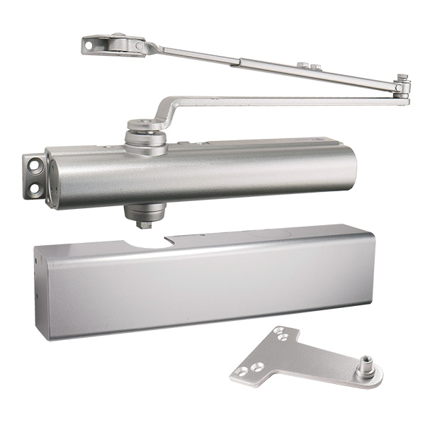 CAL-ROYAL CR801 DU SLIM MULTI SIZE ALUM DOOR CLOSER W/ FULL COVER-ALUM CAL-ROYAL CR801 DU SLIM MULTI SIZE ALUM DOOR CLOSER W/ FULL COVER-ALUM
