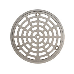 5-1/8” DIA NICKEL BRONZE DRAIN GRATE W/ RING