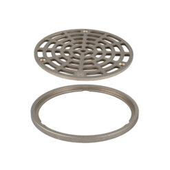 5-1/8” DIA NICKEL BRONZE DRAIN GRATE W/ RING