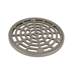 5-1/8” DIA NICKEL BRONZE DRAIN GRATE W/ RING