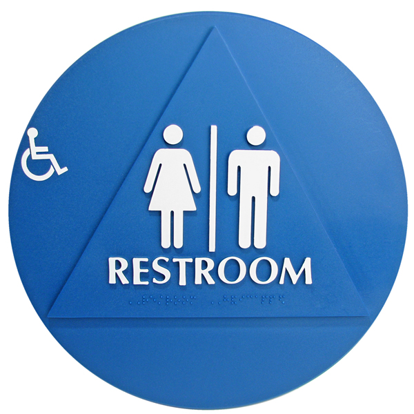 DOOR T-24 ADA RESTROOM W/CHAIR SIGN DOOR T-24 ADA RESTROOM W/CHAIR SIGN