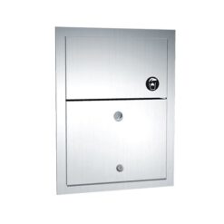 ASI 10-0473-1 RECESSED S/S SANITARY NAPKIN DISPOSAL W/ LOCK
