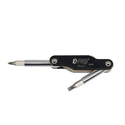 KLEIN TOOLS 32535 10-IN-1 FOLDING POCKET SCREWDRIVER / NUT DRIVER