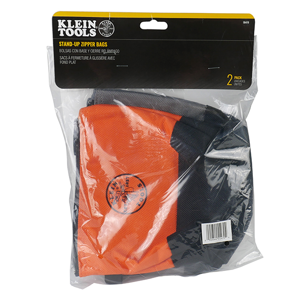 STAND-UP ZIPPER TOOL BAG - 2-PACK STAND-UP ZIPPER TOOL BAG - 2-PACK