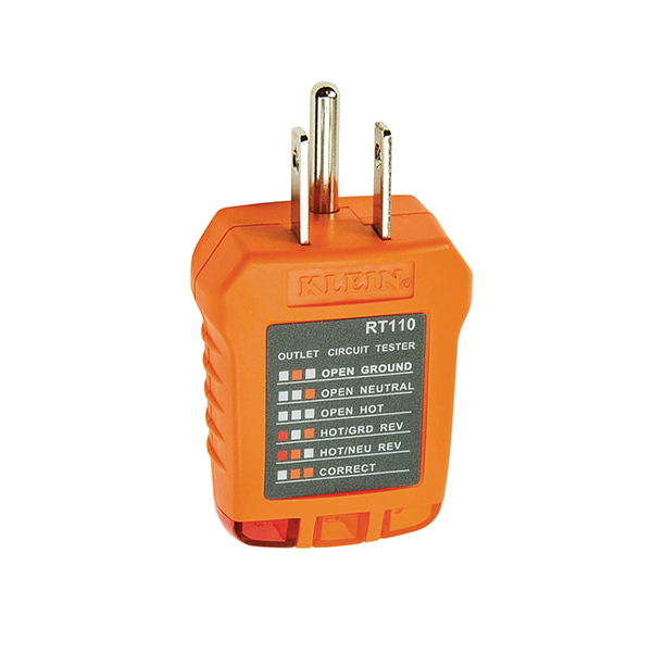 KLEIN TOOLS RT110 RECEPTACLE TESTER KLEIN TOOLS RT110 RECEPTACLE TESTER