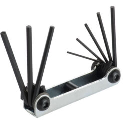 SM 8 PC FOLDING HEX KEY SET .050”-5/32”