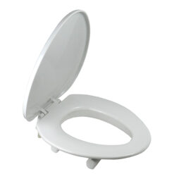 HD 3” RAISED ELONGATED TOILET SEAT W/ FUNNEL SHIELD