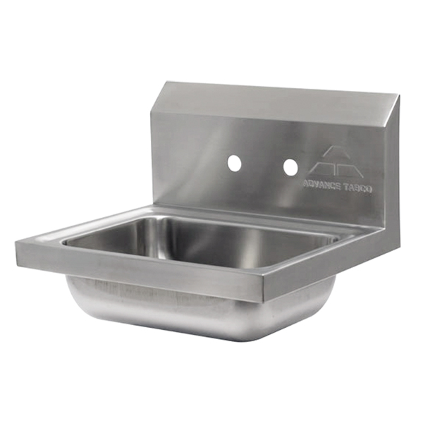 ADVANCE TABCO 7-PS-70 S/S WALL MT HAND WASH SINK W/ 4” CXC BACK MT HOLE PUNCH ADVANCE TABCO 7-PS-70 S/S WALL MT HAND WASH SINK W/ 4” CXC BACK MT HOLE PUNCH