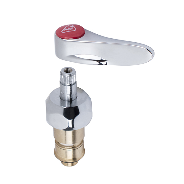T&S BRASS 012446-25NS N/S HOT CERAMIC CARTRIDGE W/ CHECK VALVE, LEVER HANDLE & BONNET T&S BRASS 012446-25NS N/S HOT CERAMIC CARTRIDGE W/ CHECK VALVE, LEVER HANDLE & BONNET