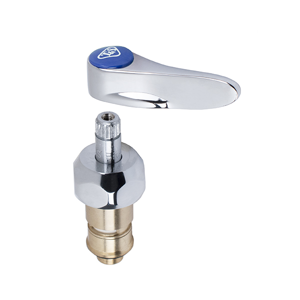 T&S BRASS 012447-25NS N/S COLD CERAMIC CARTRIDGE W/ CHECK VALVE, LEVER HANDLE & BONNET T&S BRASS 012447-25NS N/S COLD CERAMIC CARTRIDGE W/ CHECK VALVE, LEVER HANDLE & BONNET