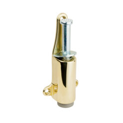 IVES 10049 POL BRASS PLUNGER DOOR STOP