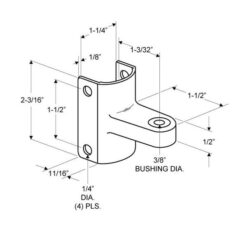 GENERAL PARTITIONS 1225 TOP PARTITION HINGE
