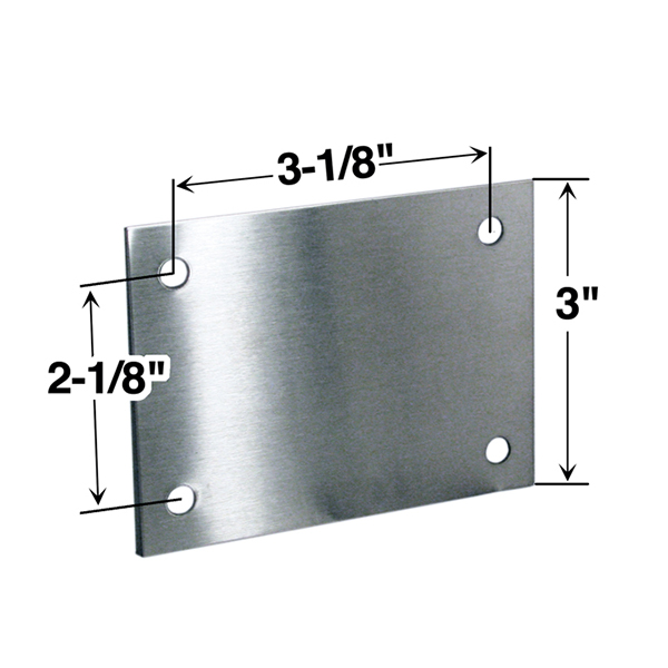 GENERAL PARTITIONS CP-1 HOLE COVER PLATE W/SCREWS - STAINLESS STEEL- FOR PARTITION GENERAL PARTITIONS CP-1 HOLE COVER PLATE W/SCREWS - STAINLESS STEEL- FOR PARTITION