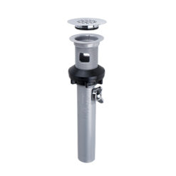 WATCO 715-P-CP-NPU CHROME PLATED PLASTIC COMMERCIAL DROP IN GRID STRAINER WITH REMOVEABLE GRID