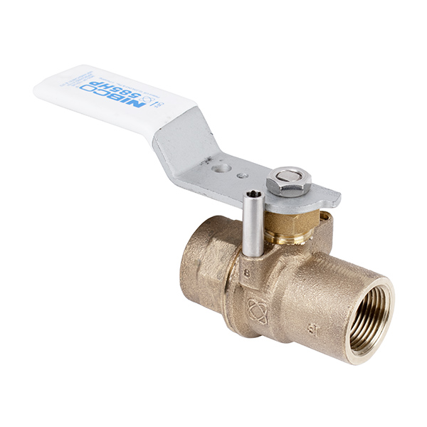 NIBCO T-585HP-LF 1-1/4” FIP LF FULL PORT BRONZE BALL VALVE W/ REVERSIBLE HANDLE NIBCO T-585HP-LF 1-1/4” FIP LF FULL PORT BRONZE BALL VALVE W/ REVERSIBLE HANDLE
