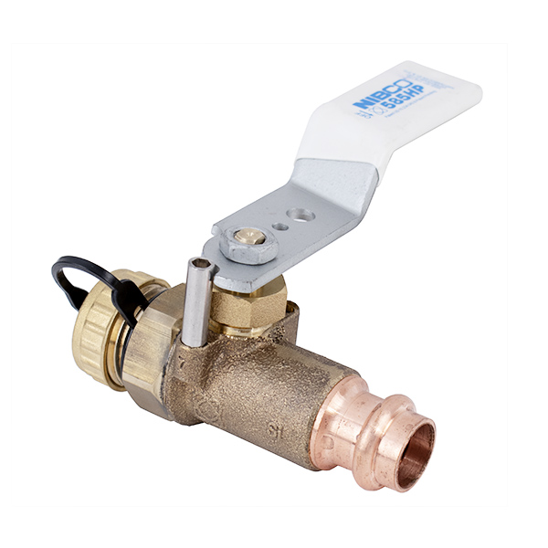 3/4” PRESS X HOSE CAP LF FULL PORT BRONZE BALL VALVE W/ REVERSIBLE HANDLE 3/4” PRESS X HOSE CAP LF FULL PORT BRONZE BALL VALVE W/ REVERSIBLE HANDLE