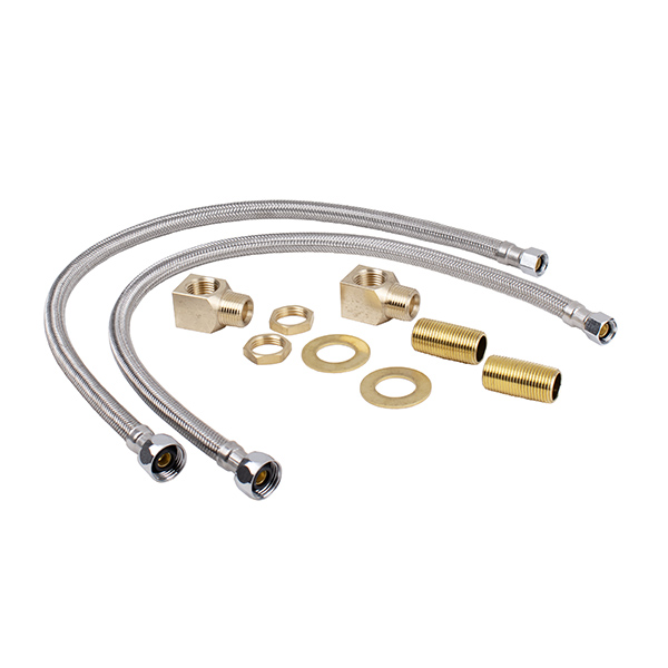 T & S BRASS B-0230-KIT INLET KIT 1/2” NPT CLOSE NIPPLES & ELBOWS W / 24” FLEX SUPPLY HOSES T & S BRASS B-0230-KIT INLET KIT 1/2” NPT CLOSE NIPPLES & ELBOWS W / 24” FLEX SUPPLY HOSES