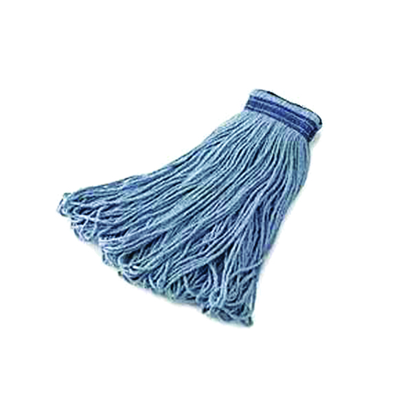 24 OZ BLUE WET MOP HEAD WITH UNIVERSAL HEADBAND & LOOPED ENDS 24 OZ BLUE WET MOP HEAD WITH UNIVERSAL HEADBAND & LOOPED ENDS