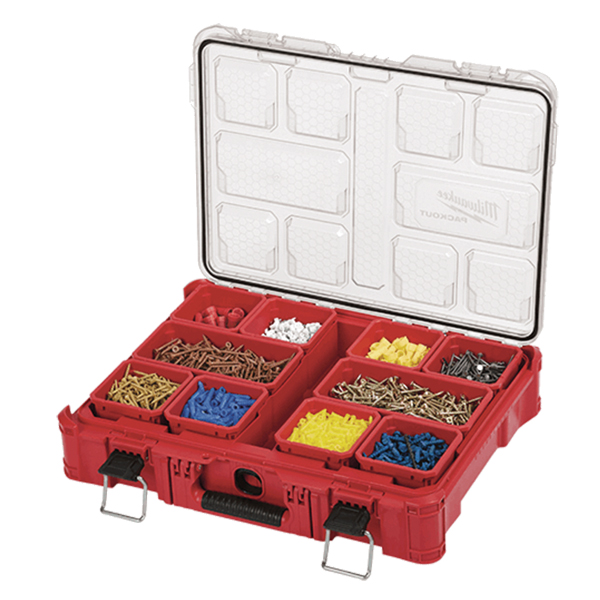 MODULAR STORAGE / ORGANIZER CASE W/ 10 REMOVABLE BINS MODULAR STORAGE / ORGANIZER CASE W/ 10 REMOVABLE BINS