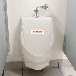 KIT WHITE SELF ADHESIVE PLASTIC SHEET FOR OUT OF SERVICE FIXTURE