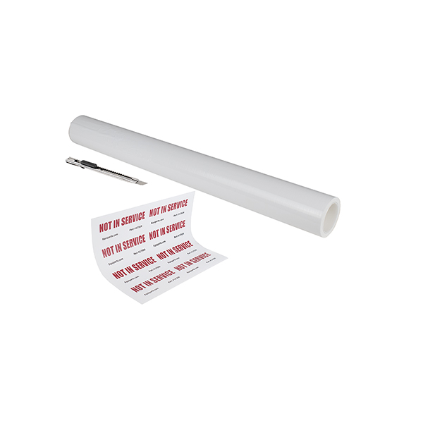 KIT WHITE SELF ADHESIVE PLASTIC SHEET FOR OUT OF SERVICE FIXTURE KIT WHITE SELF ADHESIVE PLASTIC SHEET FOR OUT OF SERVICE FIXTURE
