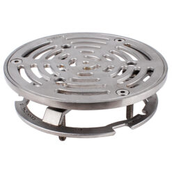 6” OD S/S RETROFIT DRAIN GRATE & FRAME ASSY