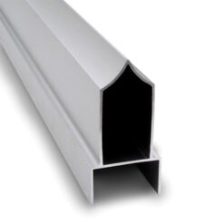 82” ANTIGRIP HEADRAIL FOR 1-1/4” - CLEAR ANODIZED ALUM