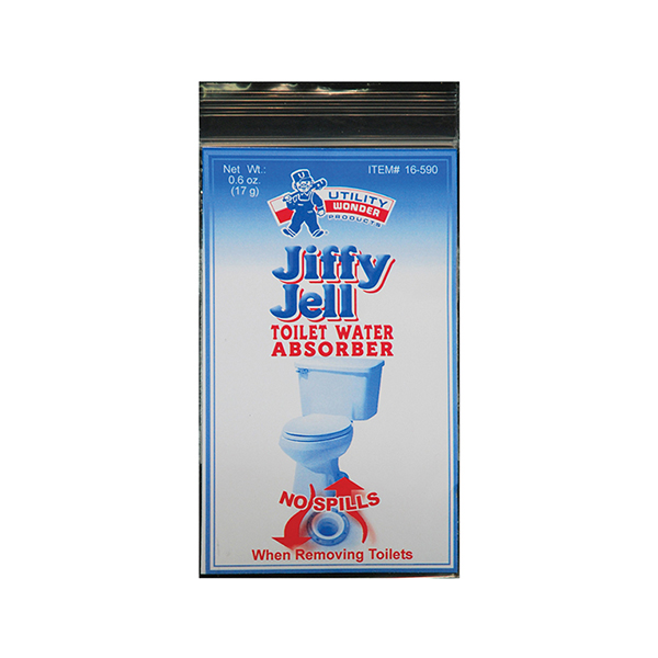 JIFFY JELL TOILET WATER ABSORBING PACKET JIFFY JELL TOILET WATER ABSORBING PACKET