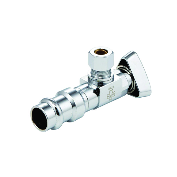 MCGUIRE LFBV2-PP50 1/4 TURN ANGLE STOP 1/2” PRESS X 1/2” COMP WITH TRIANGLE HANDLE THAT CONVERTS TO LOOSE KEY MCGUIRE LFBV2-PP50 1/4 TURN ANGLE STOP 1/2” PRESS X 1/2” COMP WITH TRIANGLE HANDLE THAT CONVERTS TO LOOSE KEY