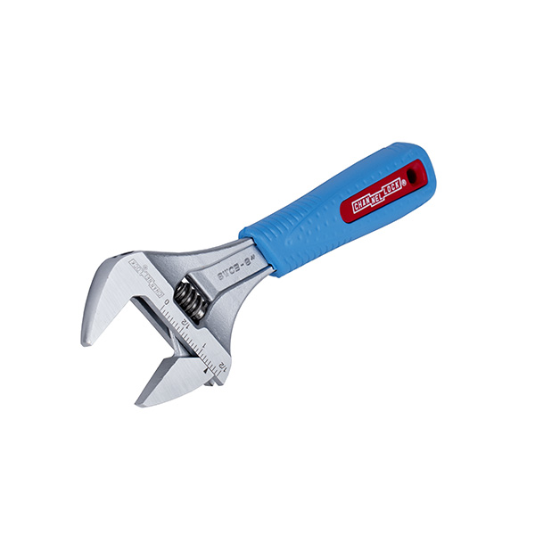 8” WIDEAZZ® ADJ WRENCH W/ CODE BLUE® HANDLE 1.54” JAW OPENING 8” WIDEAZZ® ADJ WRENCH W/ CODE BLUE® HANDLE 1.54” JAW OPENING