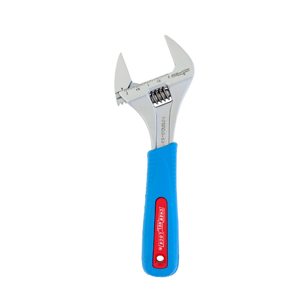 CHANNELLOCK 10WCB 10” WIDEAZZ® ADJUSTABLE WRENCH WITH CODE BLUE® HANDLE 2” JAW OPENING CHANNELLOCK 10WCB 10” WIDEAZZ® ADJUSTABLE WRENCH WITH CODE BLUE® HANDLE 2” JAW OPENING