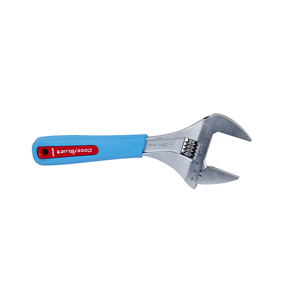 10” WIDEAZZ® ADJ WRENCH W/ CODE BLUE® HANDLE 2” JAW OPENING 10” WIDEAZZ® ADJ WRENCH W/ CODE BLUE® HANDLE 2” JAW OPENING