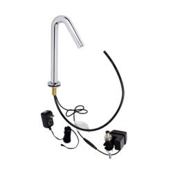 TOUCH-FREE DECK MOUNTED CP FAUCET W/ DUAL POWER INPUT BOX