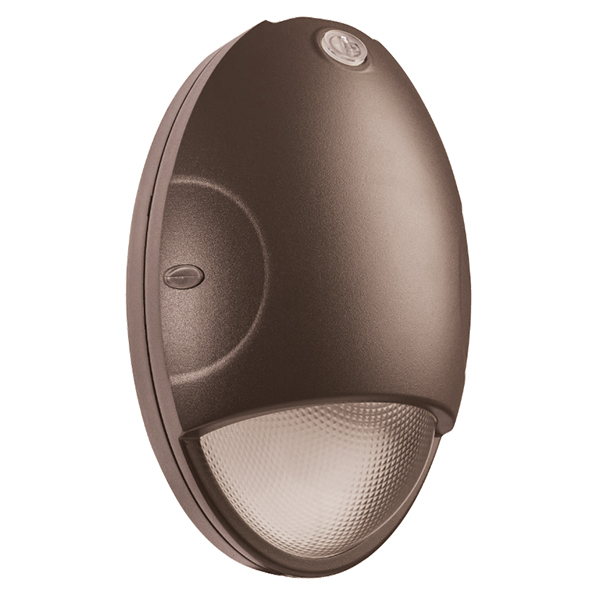 SATCO 65-800 15 WATT OVAL SMALL EMERGENCY WALL PACK LIGHT WITH PHOTOCELL - BRONZE FINISH SATCO 65-800 15 WATT OVAL SMALL EMERGENCY WALL PACK LIGHT WITH PHOTOCELL - BRONZE FINISH