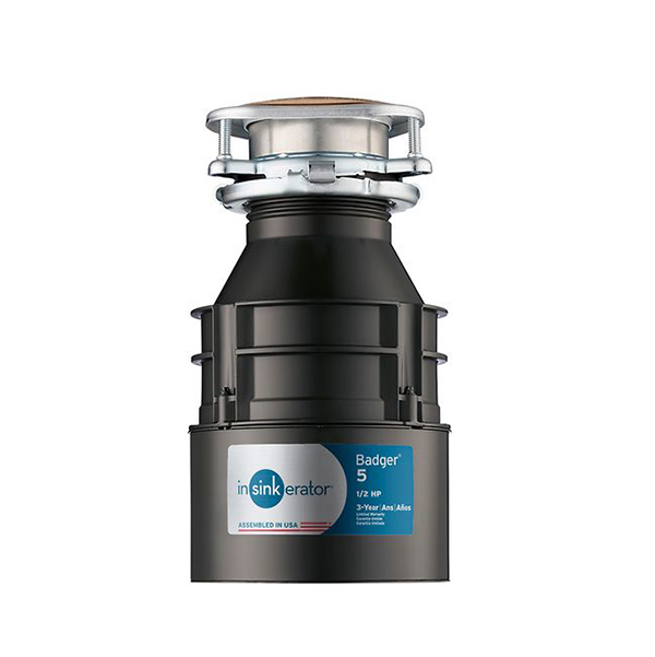 INSINKERATOR BADGER 5 GARBAGE DISPOSAL 1/2 HP UNCORDED INSINKERATOR BADGER 5 GARBAGE DISPOSAL 1/2 HP UNCORDED