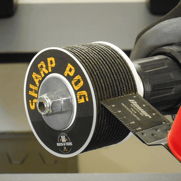 DRILL OPERATED MULTI-TOOL BLADE SHARPENER POG DRILL OPERATED MULTI-TOOL BLADE SHARPENER POG