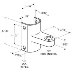 METPAR 656-7217 TOP PARTITION HINGE