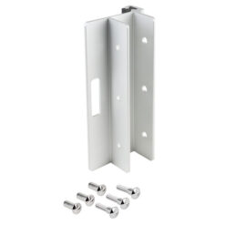 6” STRIKE & KEEPER ALUMINUM - USED WITH SLIDE LATCH - FOR INSWING DOOR FOR LAMINATE ONLY