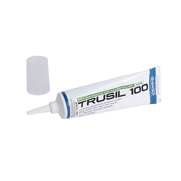 EVERKEM DIVERSIFIED PRODUCTS TS-100-STC TRUSIL-100 100% ACETOXY SILICONE SEALANT - CLEAR - 2.8 OZ TUBE EVERKEM DIVERSIFIED PRODUCTS TS-100-STC TRUSIL-100 100% ACETOXY SILICONE SEALANT - CLEAR - 2.8 OZ TUBE