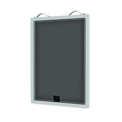 60” WHITE REPLACEMENT FRAME SCREEN KIT WITH CHARCOAL MESH