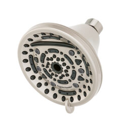 OXYGENICS 52588 1.8 GPM POWERMAX FIXED BRUSHED NICKEL SHOWERHEAD WITH 9 SPRAY SETTINGS